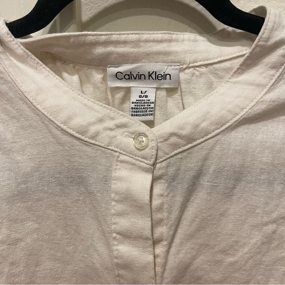 Calvin Klein Off-White Casual Shirt